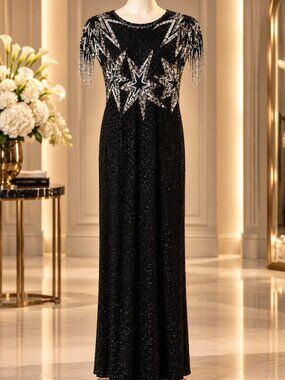 Showstopping Laurence Kazar Evening Gown